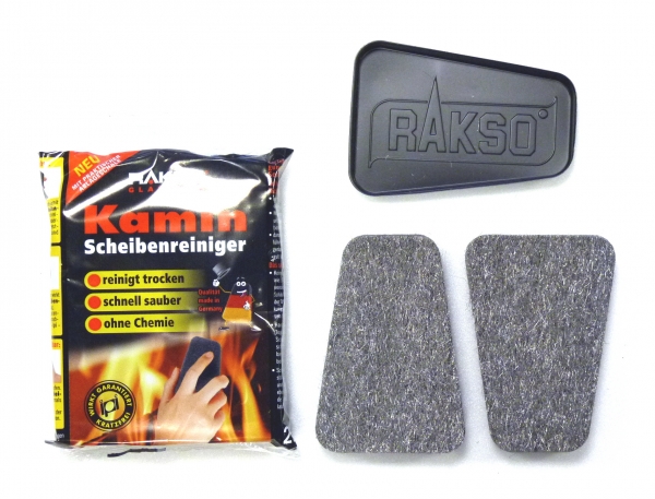 RAKSO Kamin Scheibenreiniger 2er Set Ofenscheibe Kaminofenreiniger