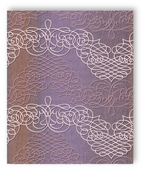Rasch Tapete New Wave 2015 453638 Ornament lila/flieder/weiß satin Vliestapete