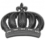 Marburg Tapete Harald Glööckler Krone 52720 schwarz Strass Strasssteine Swarovski